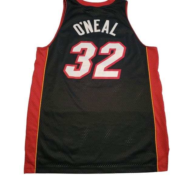 Reebok Shaq O'Neal Miami Heat #32 Swingman Vintage Jersey Mens Size Large - Picture 2 of 6